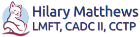 Hilary Matthews LMFT, CADC II, CCTP Logo